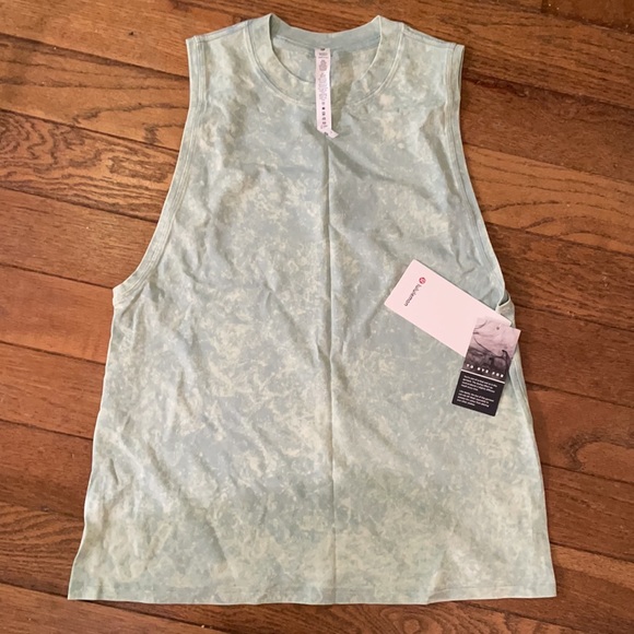 lululemon athletica Tops - NWT LULULEMON All Yours TANK TOP  light size 4 cloud was green